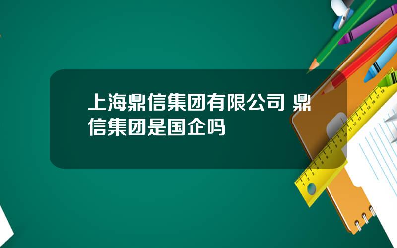 上海鼎信集团有限公司 鼎信集团是国企吗